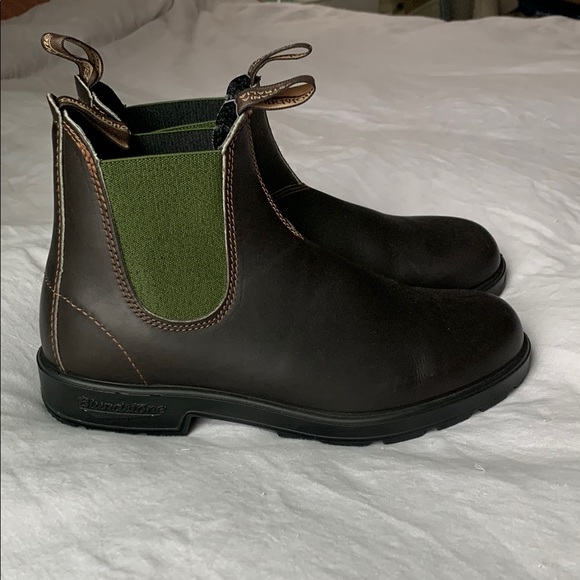Blundstone Men's Brown and Green Chelsea Boots - Picture 6 of 8